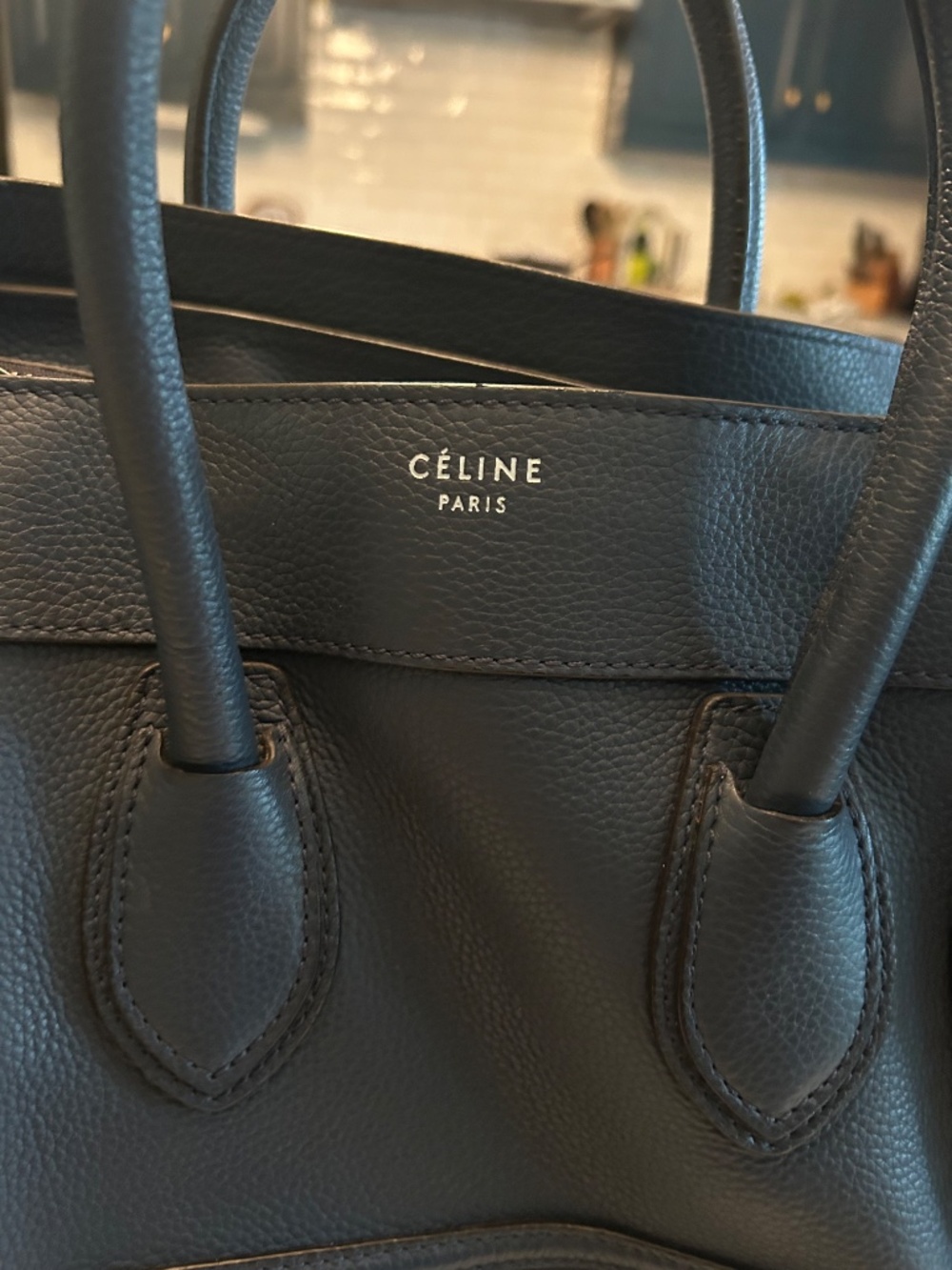 CÉLINE Mini Luggage Tote in Gray, Phoebe Philo Era, Like New, Authentic - Picture 3 of 13